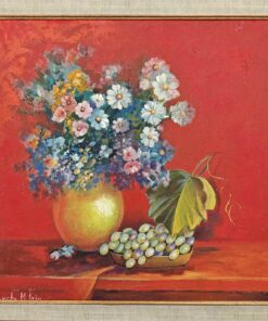 “Still Life in Red” – Reneta Isin | Oil on Canvas