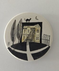 “Black Cat for Good Luck” Ceramic Set – Irina Vachkova (Termodvoyka) - Image 2