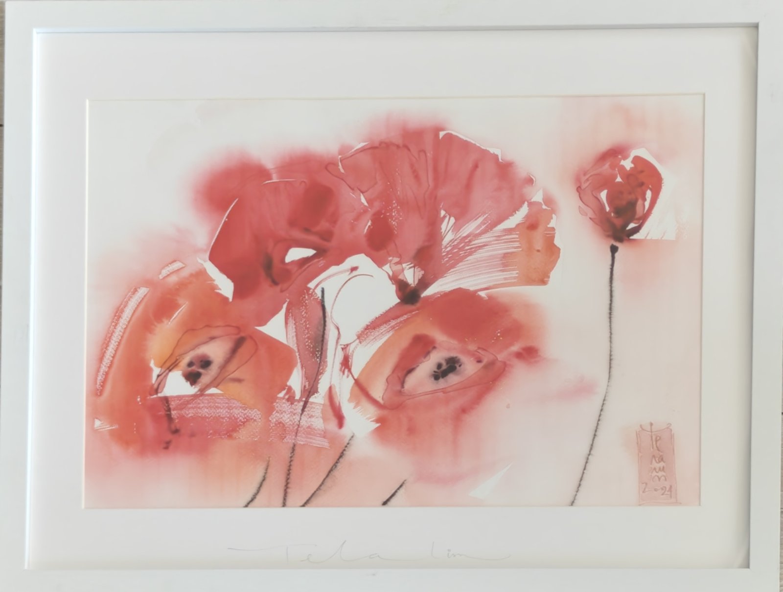 “Poppies 2” – Alexander Telalim | Original Watercolour