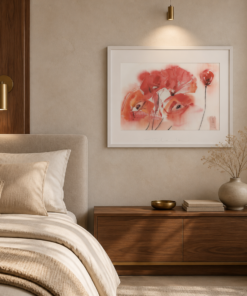 “Poppies 2” – Alexander Telalim | Original Watercolour - Image 2