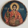 “Saint George” – Krasimir Tashev | Round Icon on Wood