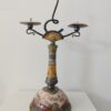 Medium Double Candle Holder (Hemisphere) – Iliycho Aleksiev | Ceramic and Iron