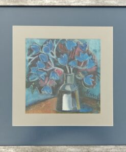 “Vase with Blue Flowers” – Magdalena Yotova | Watercolour