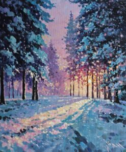 “Sunset in the Forest” – Ivan Nedyalkov | Oil on canvas