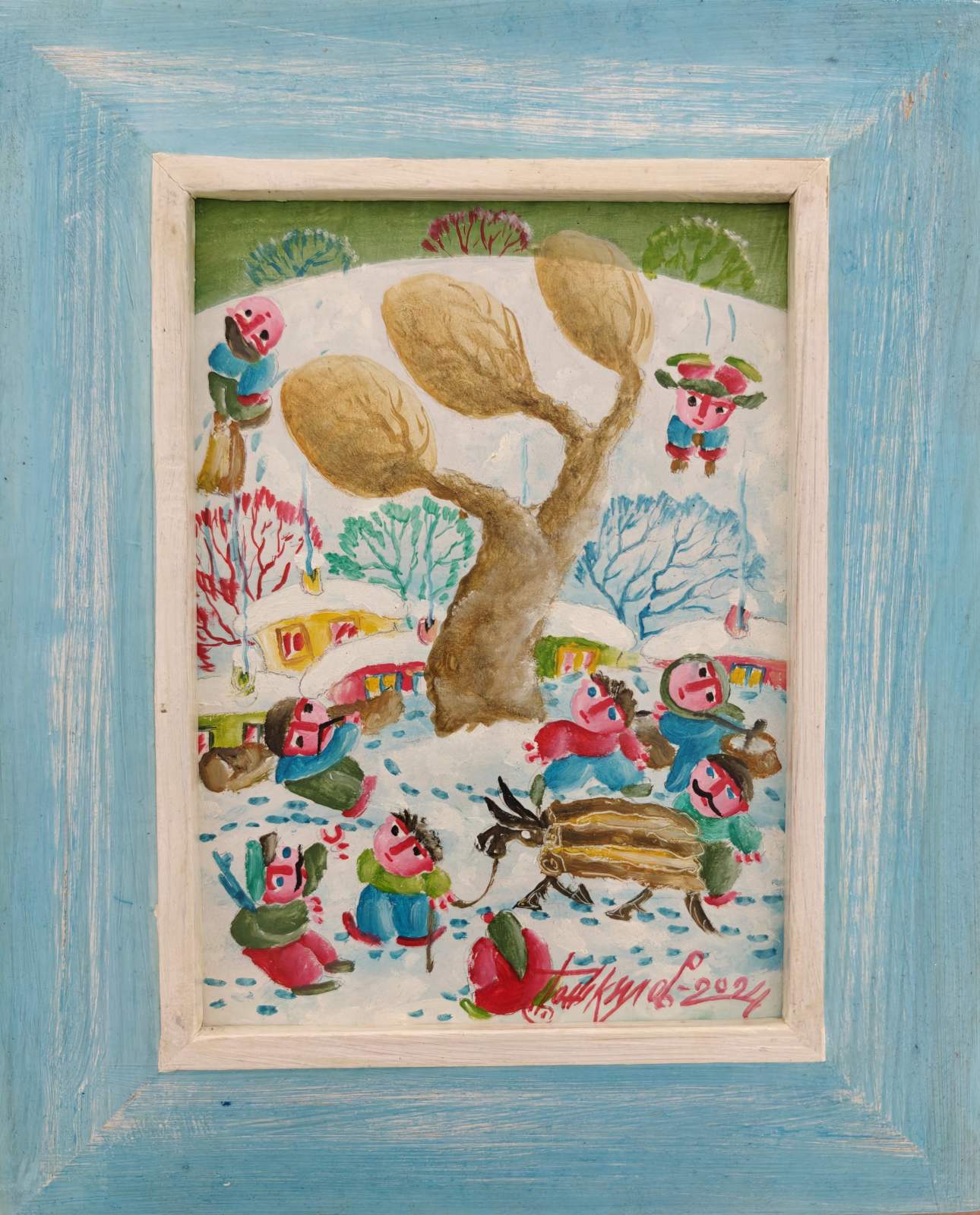 “A Wonderful Winter” – Kiril Bozhkilov | Oil on hardboard