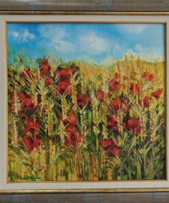 “Poppies and Wheat” – Irena Stoyanova | Oil on Canvas