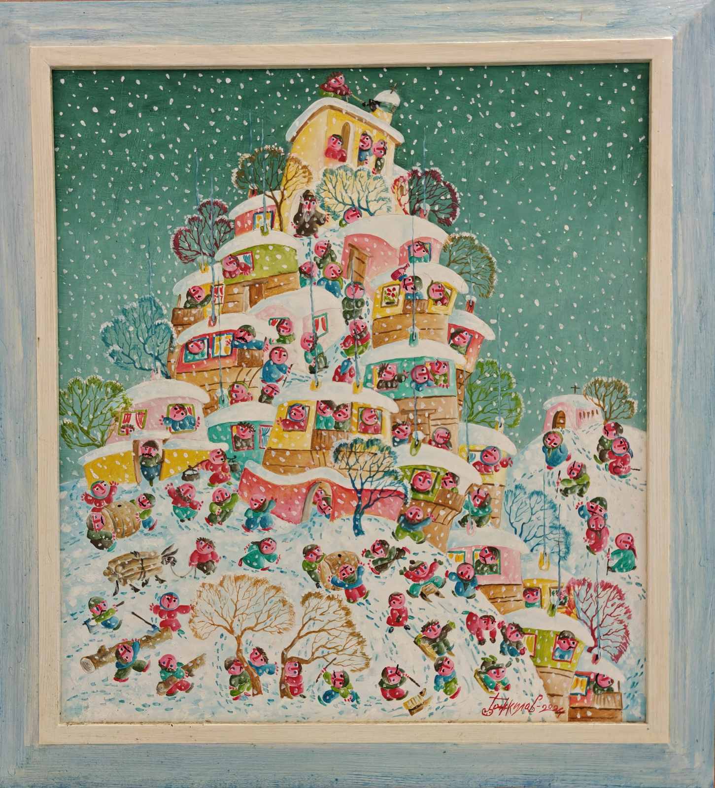 “Winter Mischief” – Kiril Bozhkilov | Oil on hardboard