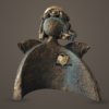 “Angel with a Golden Heart” – Arched Form – Eli Gerzilova | Original ceramic sculpture